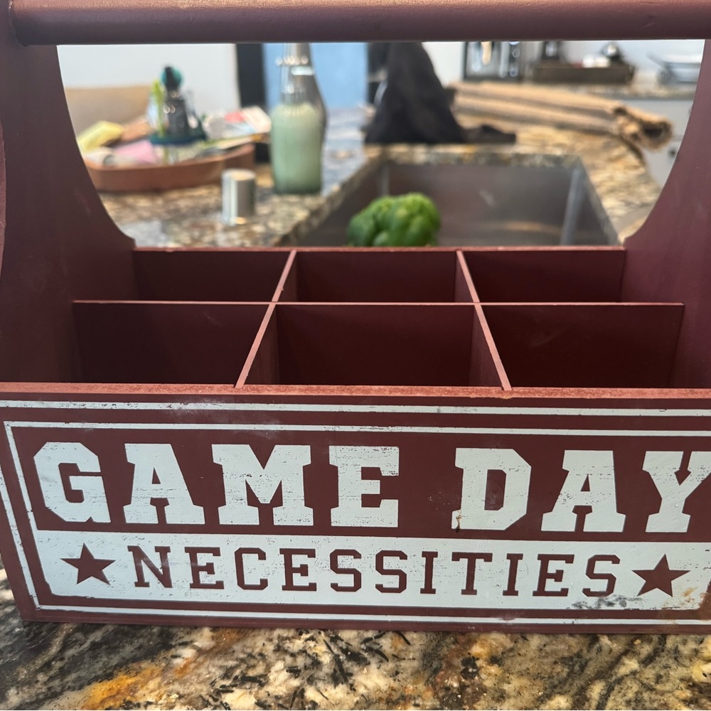 Red Game Day Necessities Caddy